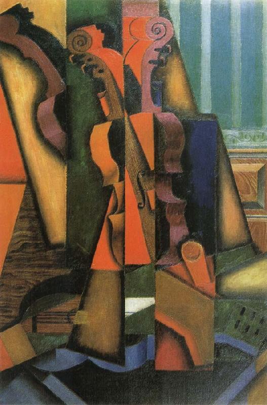 Juan Gris Fiddle and Guitar oil painting image